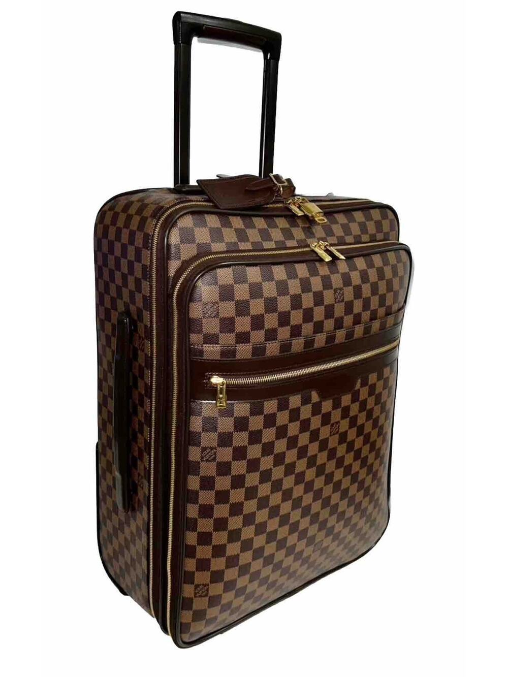 Louis Vuitton Pegase 55 Legere Suitcase Damier Ebene w/ Cover Garment Dustbag